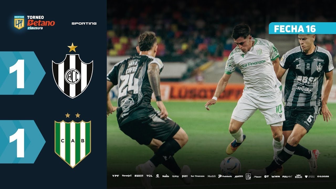 #ไฮไลท์ฟุตบอล [ เซนทรัล คอร์โดบ้า 1 - 1 บานฟิลด์ ] อาร์เจนติน่า พรีเมียร์ ดิวิชั่น 2025/17.11.68