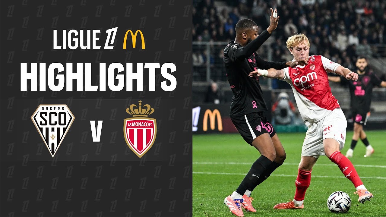 #ไฮไลท์ฟุตบอล [ อองเช่ร์ 1 - 1 โมนาโก ] ลีกเอิง ฝรั่งเศส 2025/19.10.68
